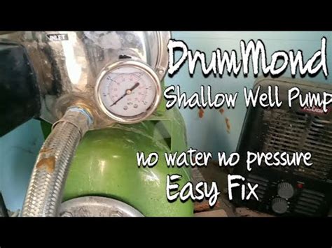 If the screen is correct and clear, check the hoses for any impediments. . Drummond water pump troubleshooting